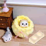 Maxbell 1/12 Dolls House Miniature Cat Bowl Simulation Decoration Mini Cats Food Bowl