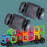 Maxbell 2Pcs Magnet Toys Wheels Base Preschool Gift Construction Toys Toys for Teens