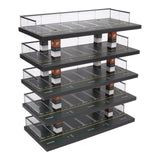 Maxbell 1/64 Diorama Car Parking Lot Display Case Layout Model Car Garage Home Decor