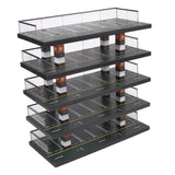 Maxbell 1/64 Diorama Car Parking Lot Display Case Layout Model Car Garage Home Decor