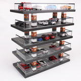 Maxbell 1/64 Diorama Car Parking Lot Display Case Layout Model Car Garage Home Decor