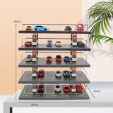 Maxbell 1/64 Diorama Car Parking Lot Display Case Layout Model Car Garage Home Decor