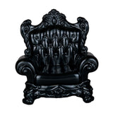 Maxbell 1/12 Dollhouse Single Sofa Pretend Play Dioramas Mini Sofa Chair DIY Scenery black