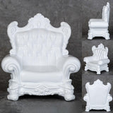 Maxbell 1/12 Dollhouse Single Sofa Pretend Play Dioramas Mini Sofa Chair DIY Scenery white