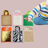 Maxbell 6Pcs Sensory Mats Animal Sensory Tiles for Exploration Fine Motor Playgroups