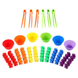 Maxbell Counting Bears with Stacking Cups Montessori for Kids Boy Girls Ages 3 4 5 6