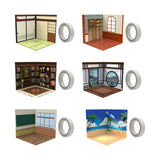 Maxbell 1:12 Backdrop Organizer Display for Action Figures Ob11 BJD Dolls Models Car Japanese House