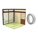 Maxbell 1:12 Backdrop Organizer Display for Action Figures Ob11 BJD Dolls Models Car Japanese House