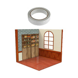 Maxbell 1:12 Backdrop Organizer Display for Action Figures Ob11 BJD Dolls Models Car Bar
