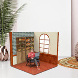 Maxbell 1:12 Backdrop Organizer Display for Action Figures Ob11 BJD Dolls Models Car Bar