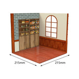 Maxbell 1:12 Backdrop Organizer Display for Action Figures Ob11 BJD Dolls Models Car Bar