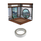 Maxbell 1:12 Backdrop Organizer Display for Action Figures Ob11 BJD Dolls Models Car Chinese House