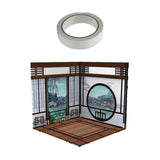 Maxbell 1:12 Backdrop Organizer Display for Action Figures Ob11 BJD Dolls Models Car Chinese House