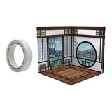 Maxbell 1:12 Backdrop Organizer Display for Action Figures Ob11 BJD Dolls Models Car Chinese House
