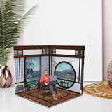 Maxbell 1:12 Backdrop Organizer Display for Action Figures Ob11 BJD Dolls Models Car Chinese House