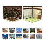 Maxbell 1:12 Backdrop Organizer Display for Action Figures Ob11 BJD Dolls Models Car Classroom