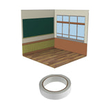 Maxbell 1:12 Backdrop Organizer Display for Action Figures Ob11 BJD Dolls Models Car Classroom