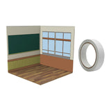 Maxbell 1:12 Backdrop Organizer Display for Action Figures Ob11 BJD Dolls Models Car Classroom