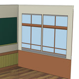 Maxbell 1:12 Backdrop Organizer Display for Action Figures Ob11 BJD Dolls Models Car Classroom
