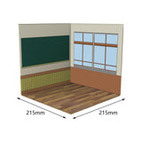 Maxbell 1:12 Backdrop Organizer Display for Action Figures Ob11 BJD Dolls Models Car Classroom
