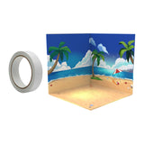Maxbell 1:12 Backdrop Organizer Display for Action Figures Ob11 BJD Dolls Models Car Beach
