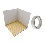 Maxbell 1/12 Scale Backdrop Layout Display for Action Figures Dolls Mini Diecast Car Interior