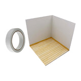 Maxbell 1/12 Scale Backdrop Layout Display for Action Figures Dolls Mini Diecast Car Interior