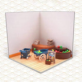 Maxbell 1/12 Scale Backdrop Layout Display for Action Figures Dolls Mini Diecast Car Interior