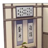 Maxbell 1/12 Scale Backdrop Layout Display for Action Figures Dolls Mini Diecast Car Study Room