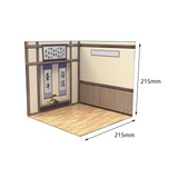 Maxbell 1/12 Scale Backdrop Layout Display for Action Figures Dolls Mini Diecast Car Study Room