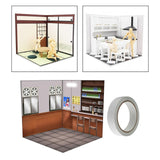 Maxbell 1/12 Scale Storage Showcase for Action Figures Vehicle Scene Toy Diecast Car