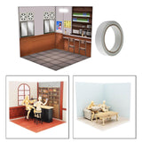 Maxbell 1/12 Scale Storage Showcase for Action Figures Vehicle Scene Toy Diecast Car