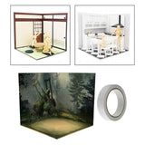 Maxbell 1/12 Forest Scene Japanese Display for Action Figures Mini Diecast Car Dolls