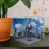 Maxbell 1/12 Scale Scene Diorama Organizer Show for Action Figures Diecast Car Dolls City
