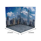 Maxbell 1/12 Scale Scene Diorama Organizer Show for Action Figures Diecast Car Dolls City