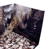 Maxbell 1/12 Scale Scene Diorama Organizer Show for Action Figures Diecast Car Dolls Ruins