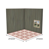 Maxbell 1/12 Scale Scene Diorama Organizer Show for Action Figures Diecast Car Dolls Living Room