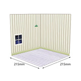 Maxbell 1/12 Scale Scene Diorama Organizer Show for Action Figures Diecast Car Dolls Bedroom