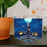 Maxbell 1/12 Scale Scene Diorama Organizer Show for Action Figures Diecast Car Dolls Halloween
