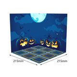 Maxbell 1/12 Scale Scene Diorama Organizer Show for Action Figures Diecast Car Dolls Halloween