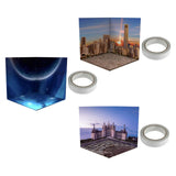 Maxbell 1:12 Miniature Scene Background Board Display for Action Figures Diecast Car Castle