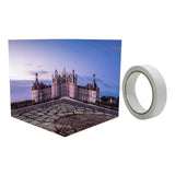 Maxbell 1:12 Miniature Scene Background Board Display for Action Figures Diecast Car Castle