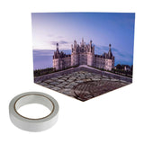 Maxbell 1:12 Miniature Scene Background Board Display for Action Figures Diecast Car Castle