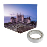 Maxbell 1:12 Miniature Scene Background Board Display for Action Figures Diecast Car Castle