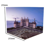 Maxbell 1:12 Miniature Scene Background Board Display for Action Figures Diecast Car Castle
