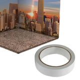 Maxbell 1:12 Miniature Scene Background Board Display for Action Figures Diecast Car City Sunset