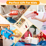 Maxbell Wooden Busy Board with LED Light Sensory Board for Boys Girls Gifts Children