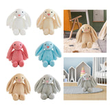Maxbell Plush Bunny Long Eared Rabbit Plush Toys for Valentine's Day Easter Children White