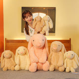 Maxbell Plush Bunny Long Eared Rabbit Plush Toys for Valentine's Day Easter Children White
