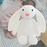 Maxbell Plush Bunny Long Eared Rabbit Plush Toys for Valentine's Day Easter Children White